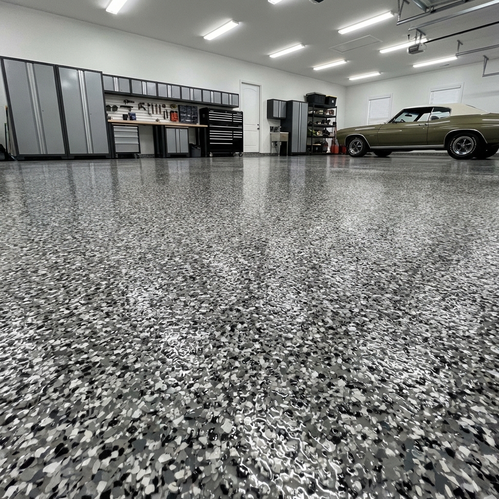 Polyaspartic topcoat application